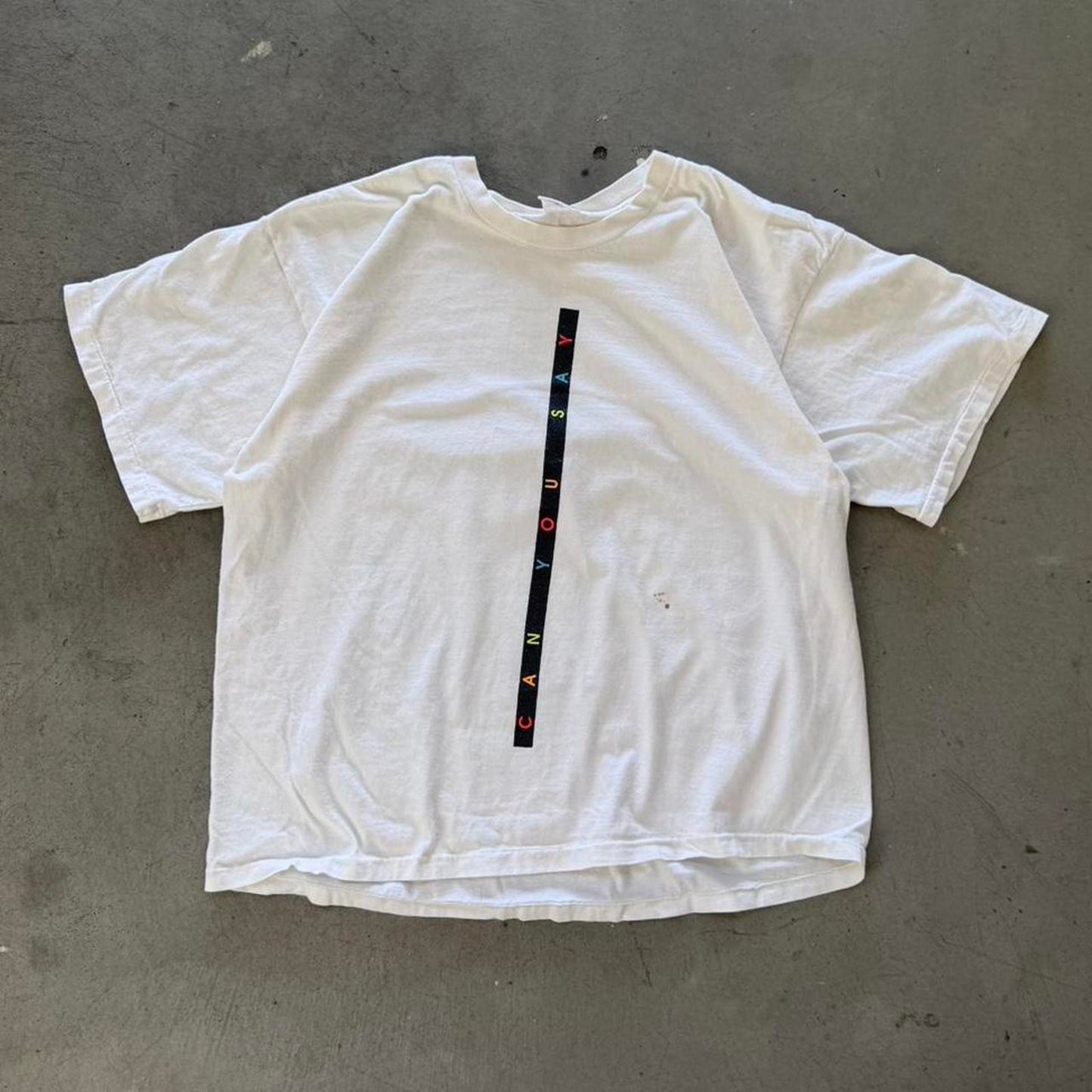 Vintage 90s Nike Kick Some Butt Swoosh T-Shirt - Large