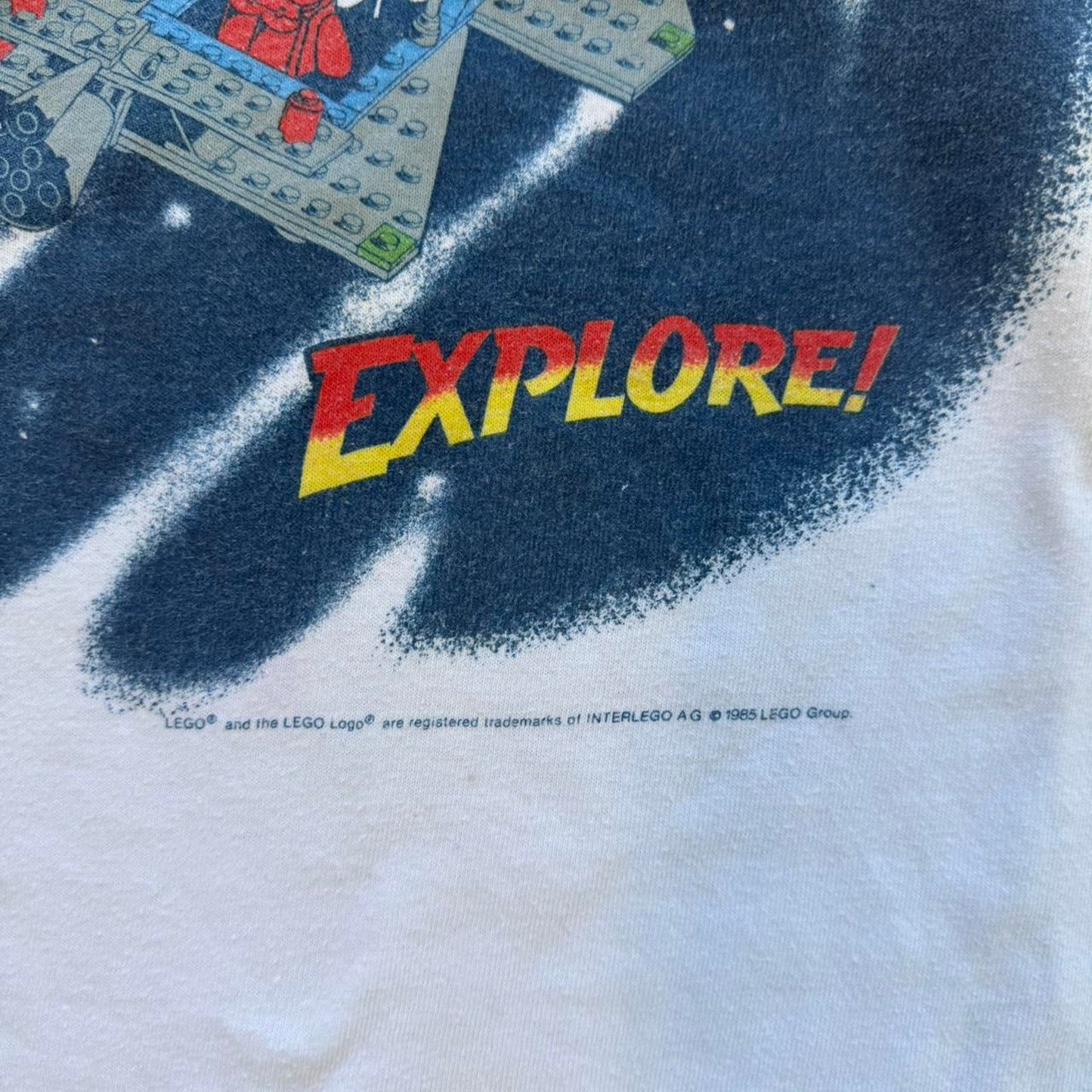 Vintage 90s Lego Spaceship Explore T-Shirt - Kids Large
