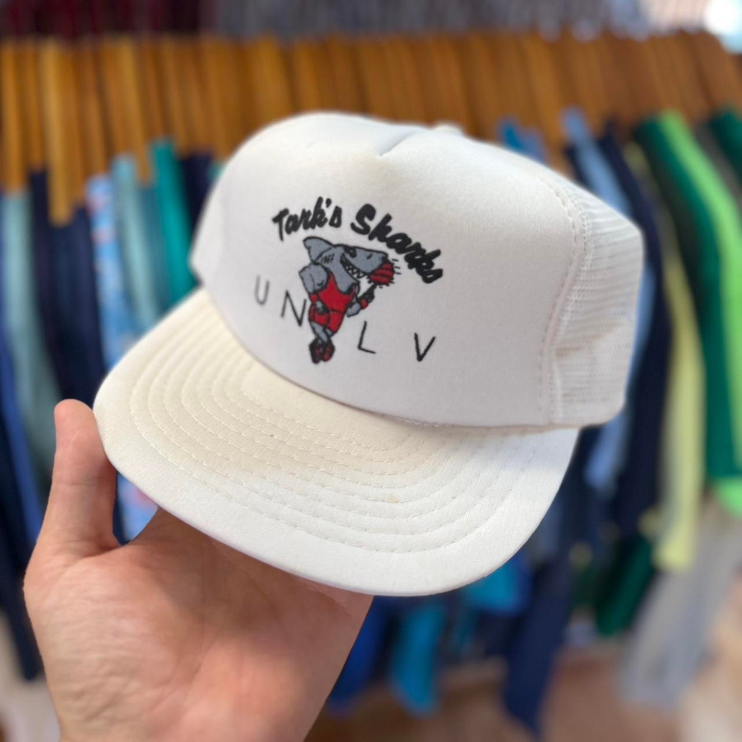 Vintage 90s UNLV Tanks Sharks Trucker Cap