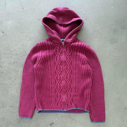 Vintage Y2K Knit Zip Up - 14W