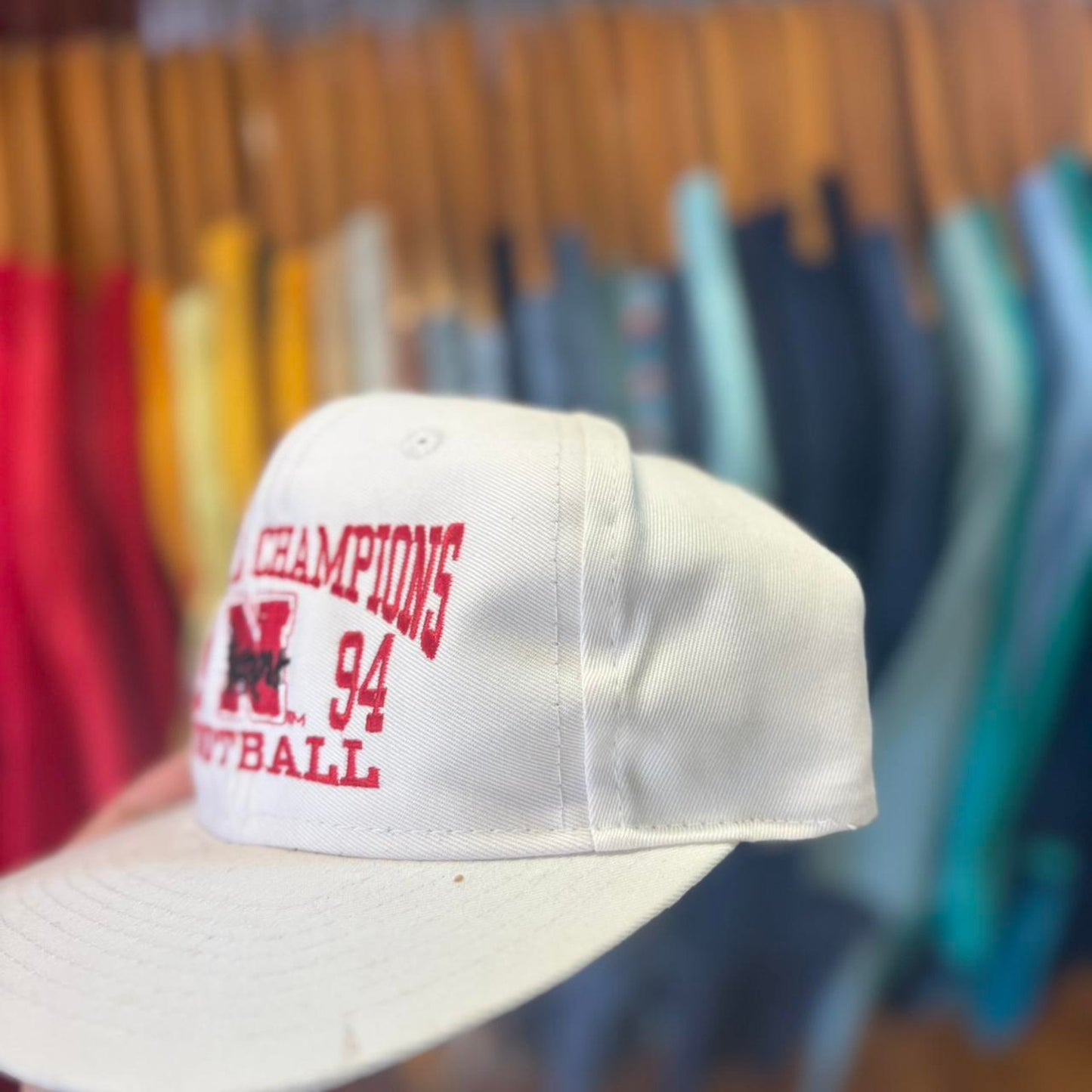 Vintage 1994 Nebraska Huskers National Champs Football Snapback