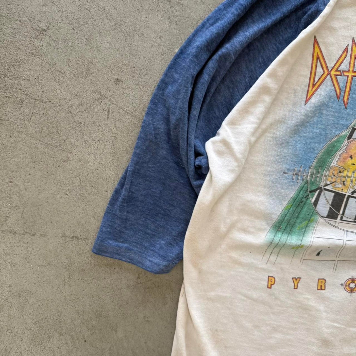 Vintage 80s Led Zeppelin Pyromania Band T-Shirt - X-Large