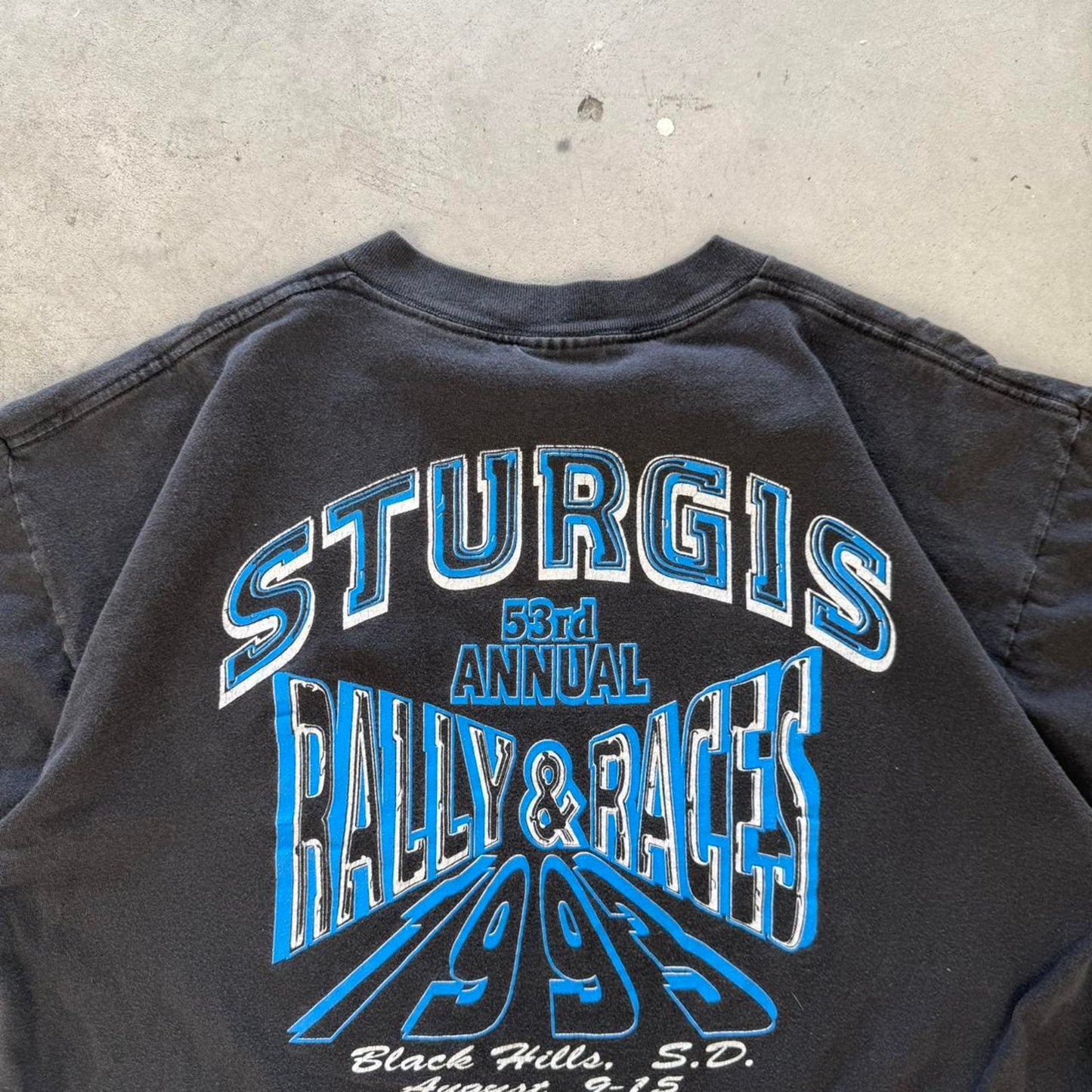 Vintage 1993 Sturgis Black Hills Classic Motorcycle Biker T-Shirt - X-Large