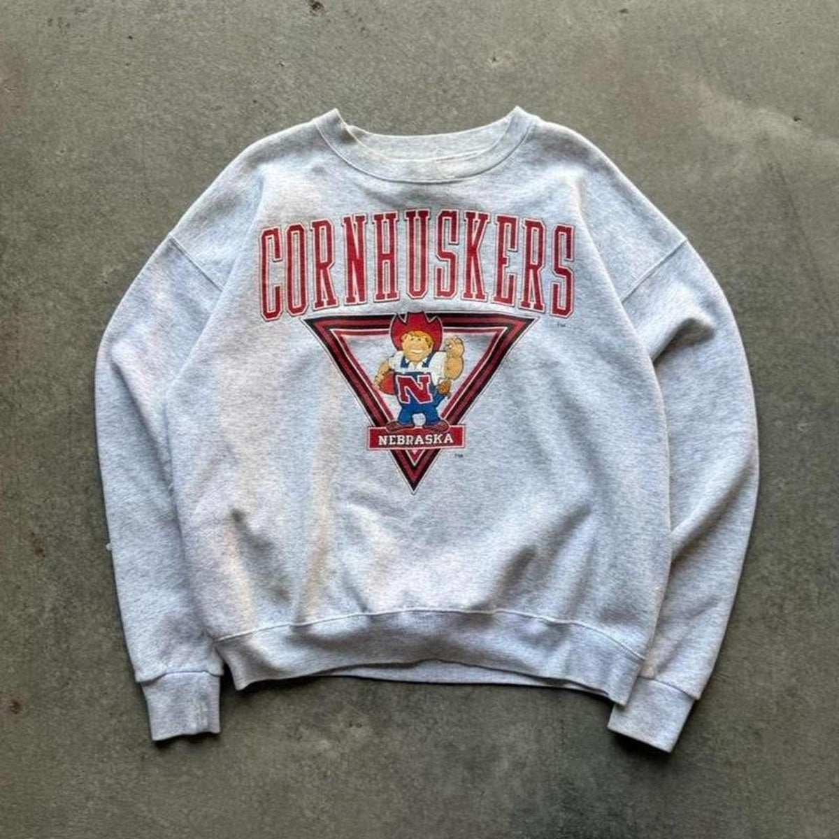 Vintage 90s Nebraska Huskers Herbie Crewneck - X-Large