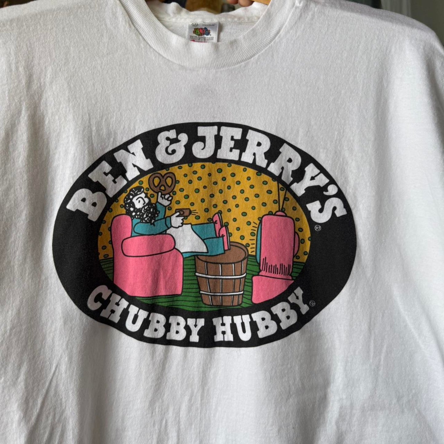 Vintage 90s Ben and Jerry’s Chubby Hubby Jce Cream T-Shirt - XX-Large