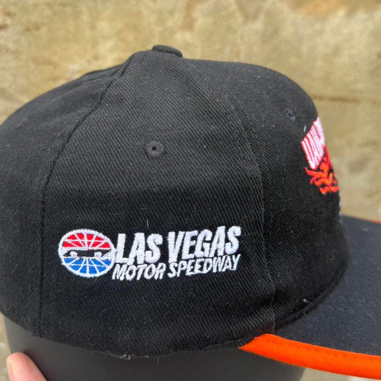 Vintage UAW Daimler Chrysler 400 Racing NASCAR Flame Snapback