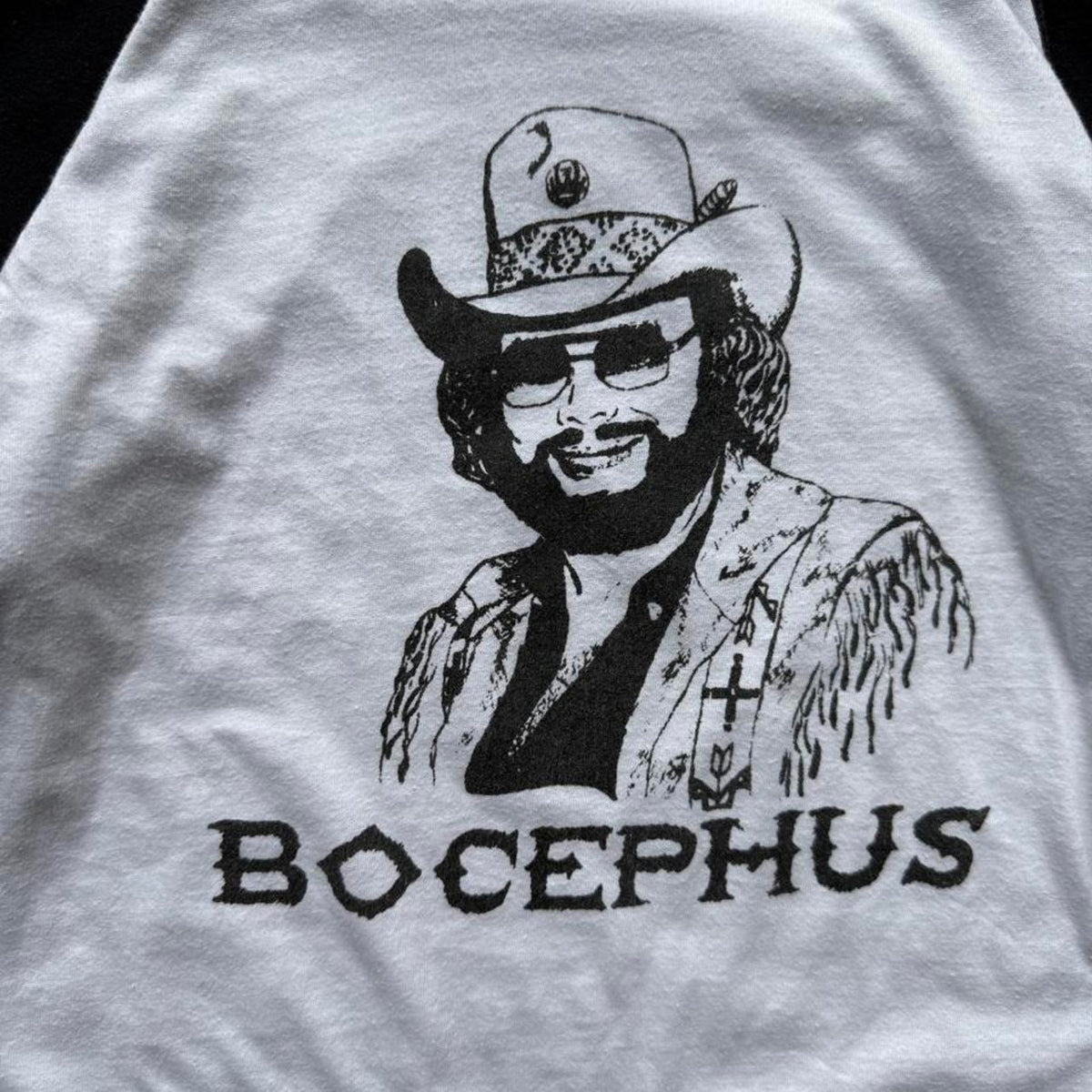 Vintage 1986 Hank Williams Bocephus Whiskey Bent and Hell Bound T-Shirt - X-Large