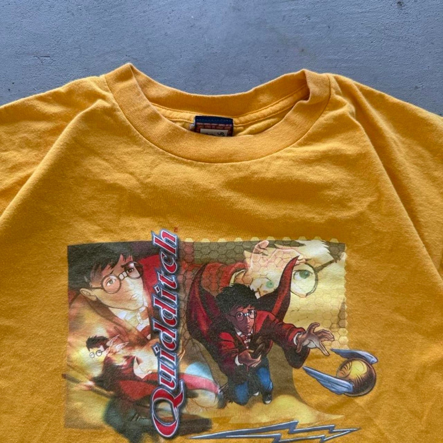 Vintage Harry Potter Quidditch Golden Snitch T-Shirt - Kids X-Large 18