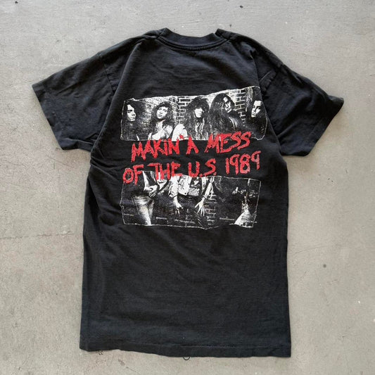 Vintage 1989 Skid Row Makin a Mess of the US Band T-Shirt - Large