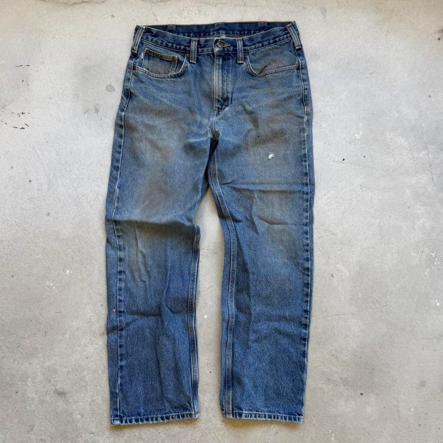 Vintage Carhartt Carpenter Faded Jeans - 34"