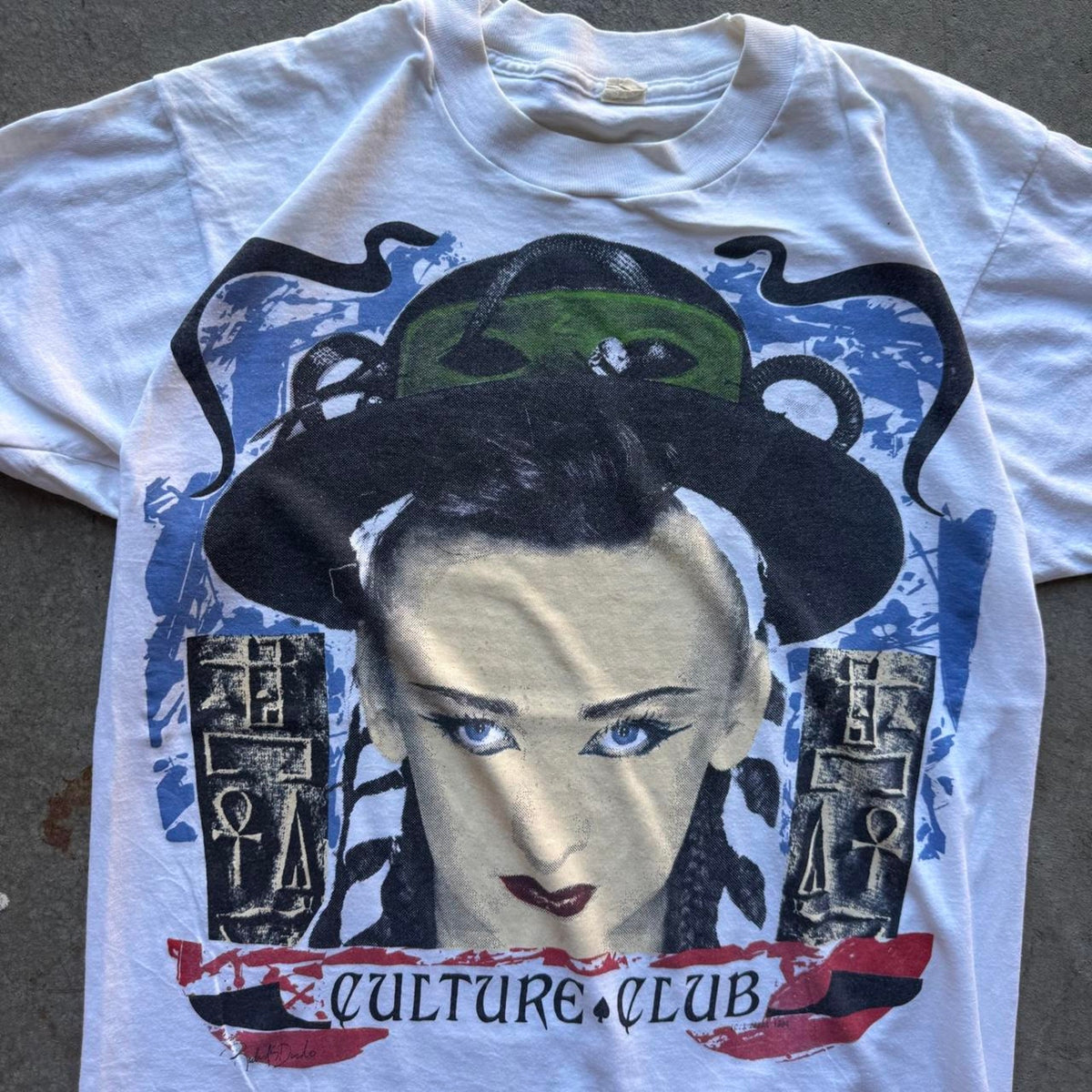 Vintage 1984 Culture Club Tour Band T-Shirt - Large