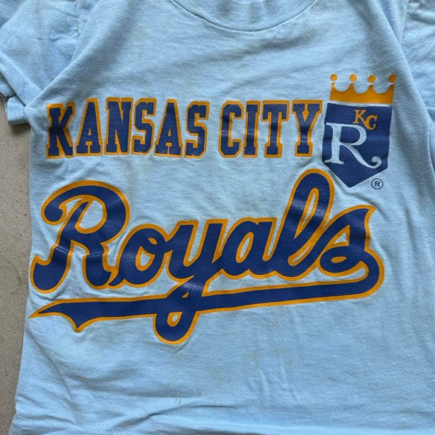 Vintage 80s Kansas City Royals MLB T-Shirt - Kids 6/8