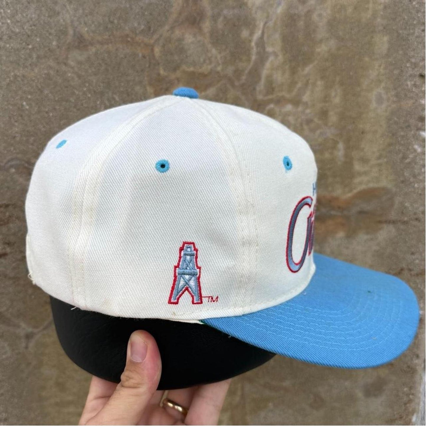 Vintage 90s Houston Oilers Sports Specialties Script Snapback