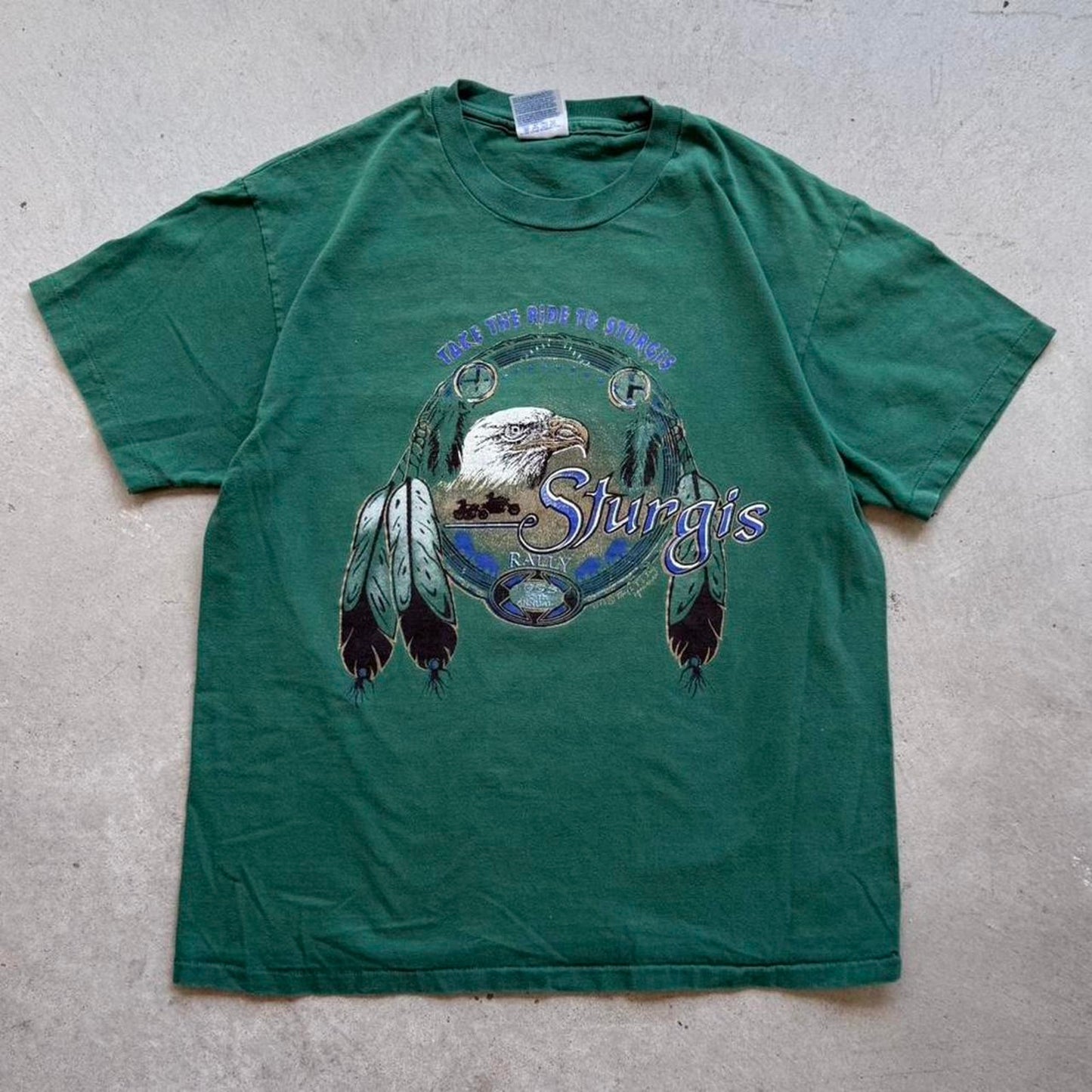 Vintage 1995 Sturgis Black Hills Rally Biker T-Shirt - Large