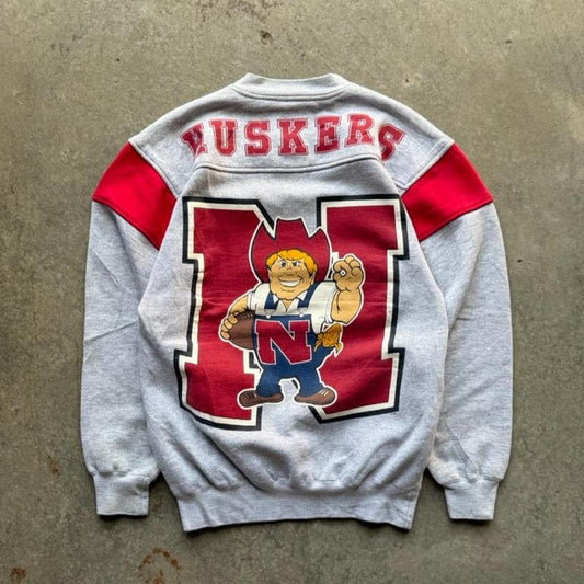 Vintage 90s Nebraska Huskers Galt Sand Herbie Crewneck - Small
