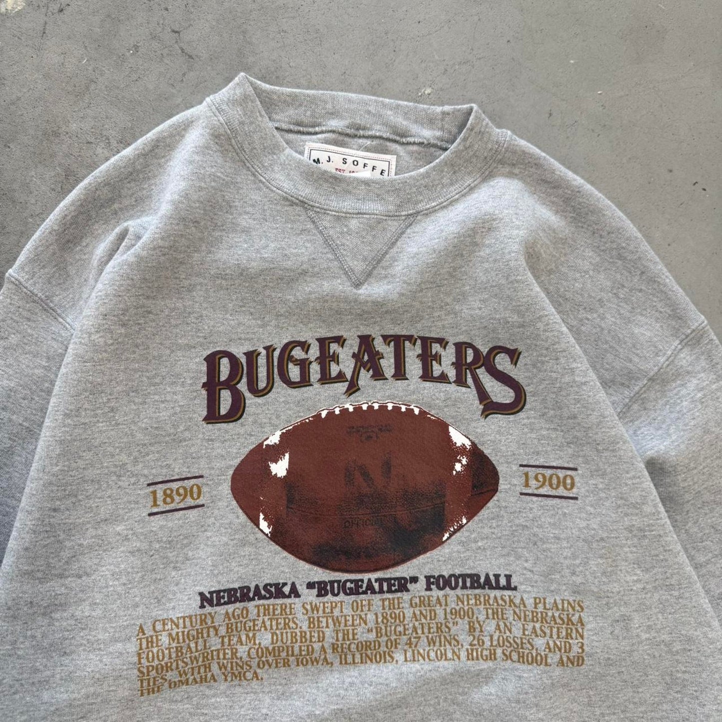 Vintage 90s Nebraska Huskers Bugeaters Crewneck - Large