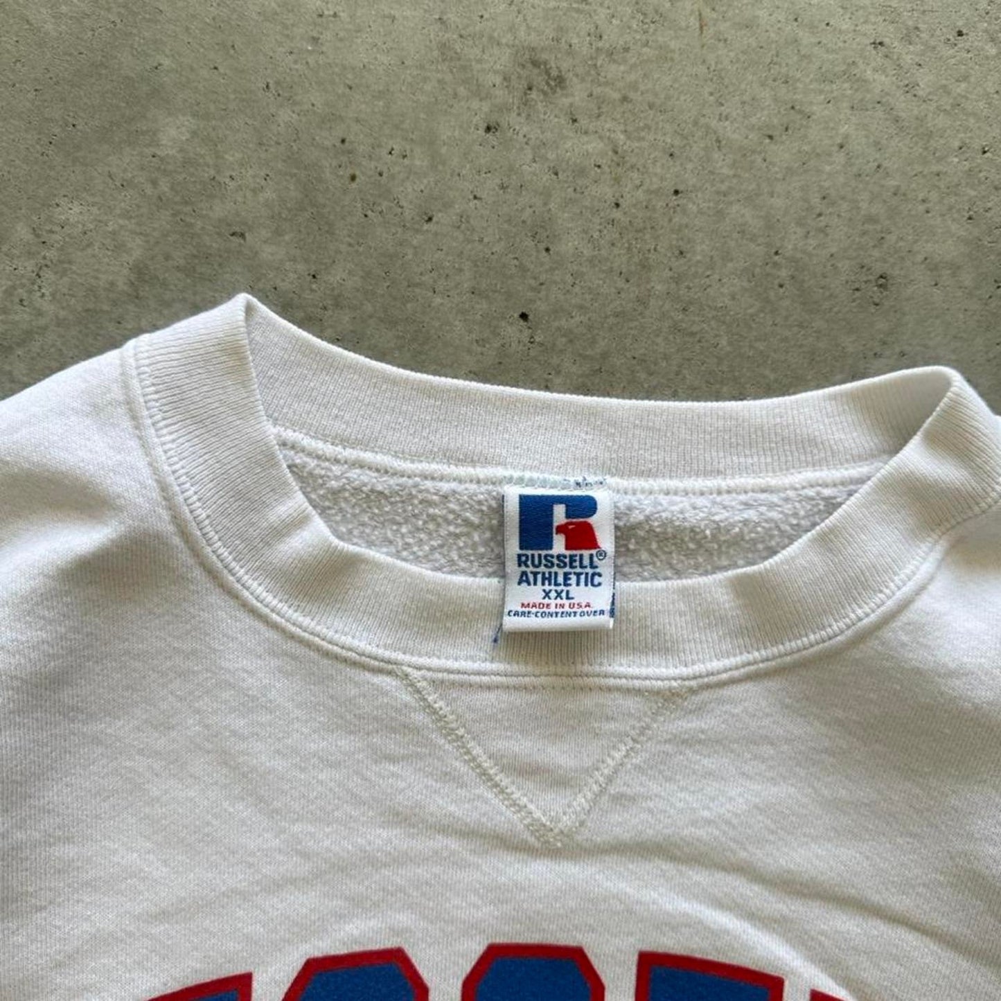 Vintage 90s Russell Athletic Distressed Crewneck - XX-Large