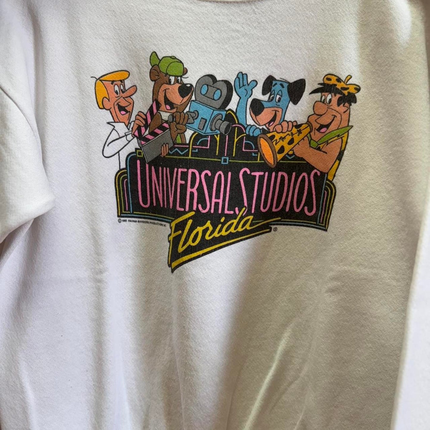 Vintage 90s Universal Studios Florida Cartoon Animation Crewneck