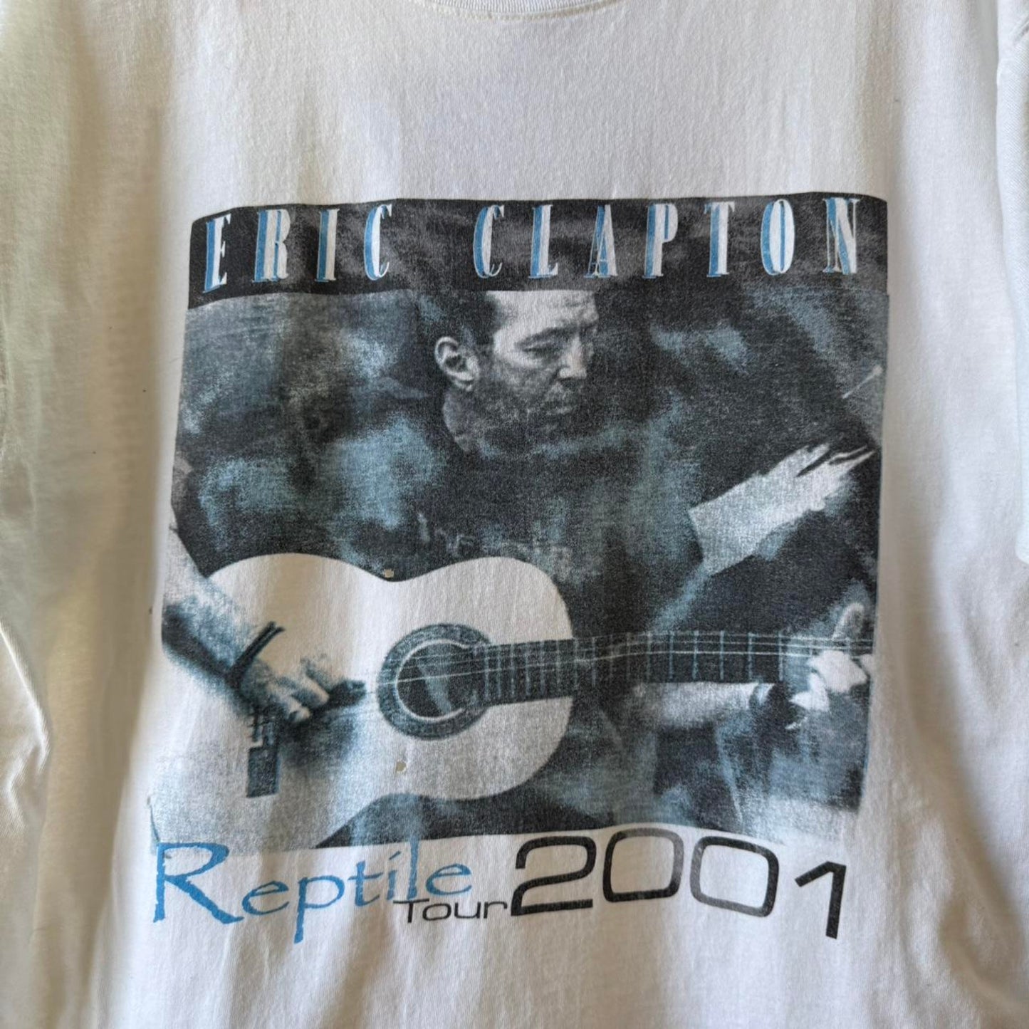 Vintage 2001 Eric Clapton Reptile Tour Band T-Shirt - X-Large
