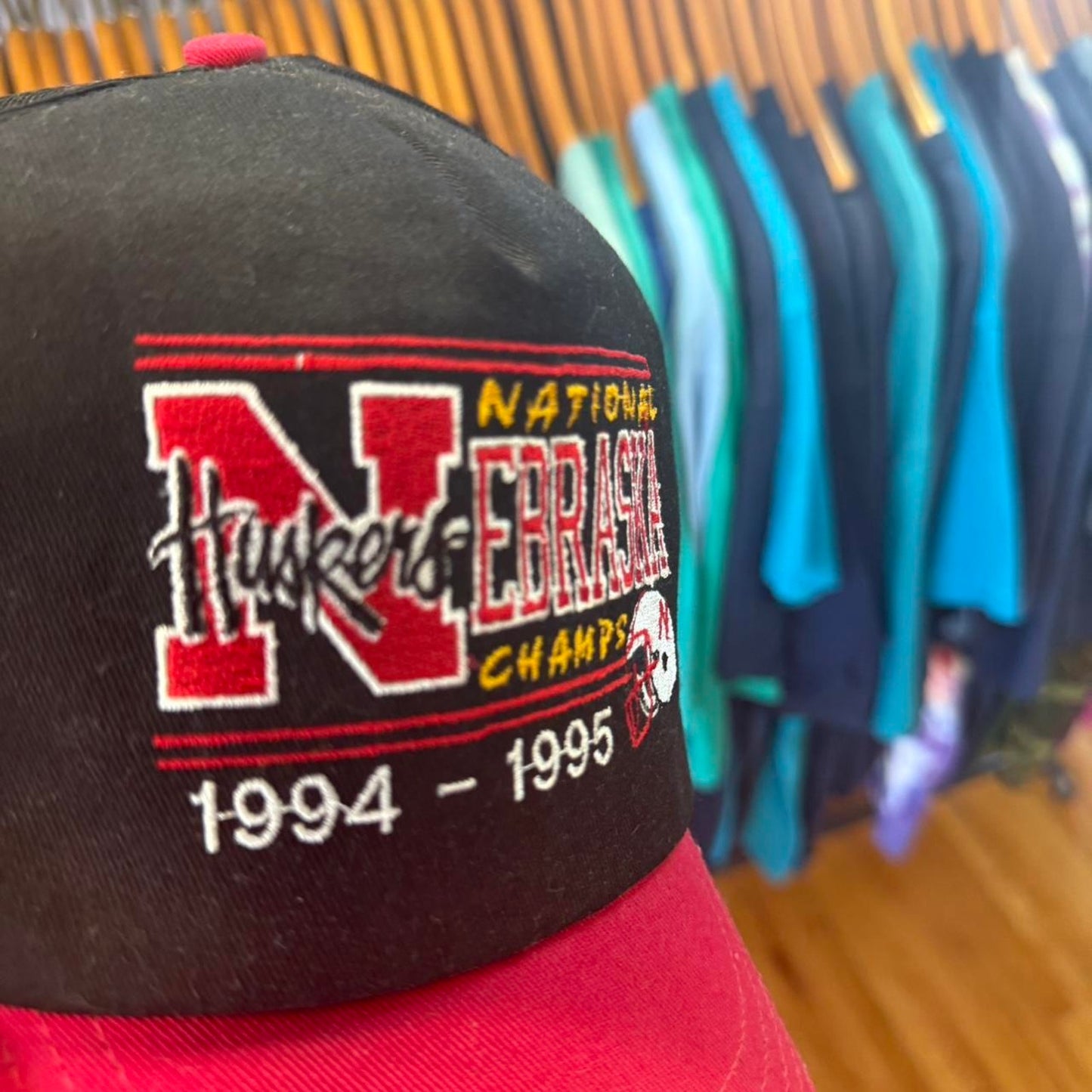 Vintage 90s Nebraska Huskers National Champions Snapback