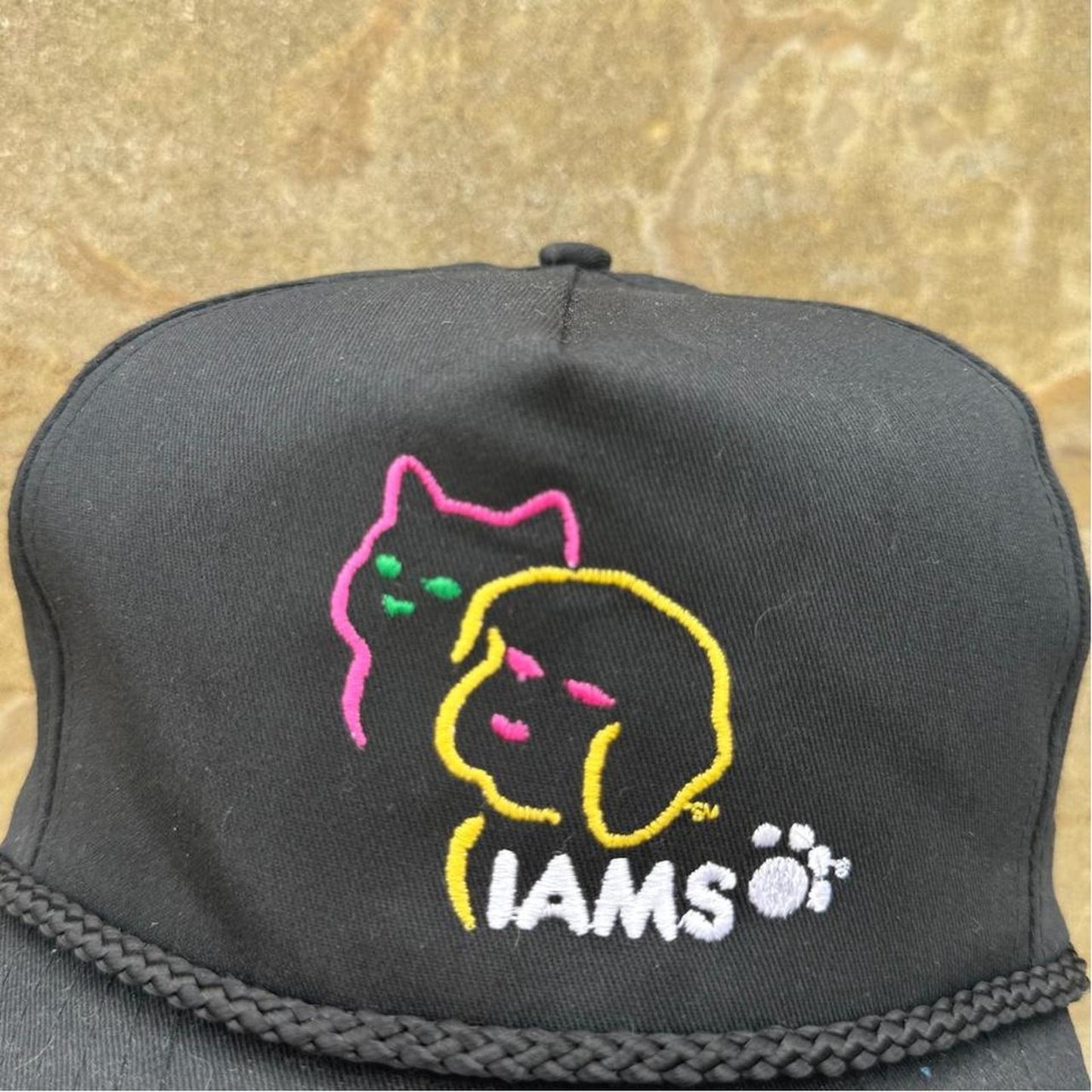 Vintage 90s IAMS Animal Cat Dog Food Cap