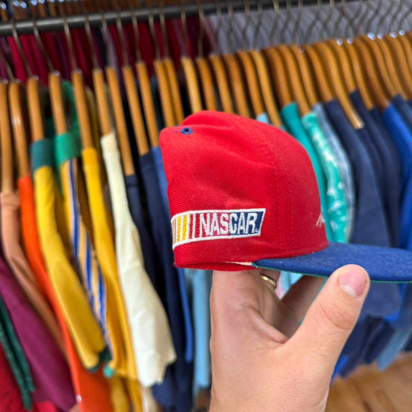 Vintage 90s Mark Martin NASCAR Racing Race Car Snapback