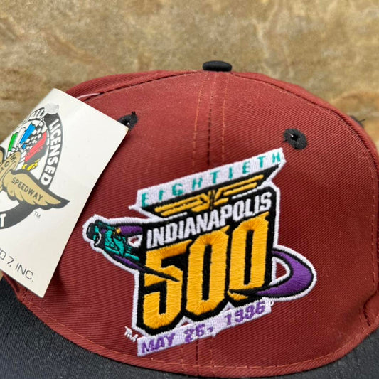 Vintage 90s Indianapolis Indy 500 Racing Race Car Snapback