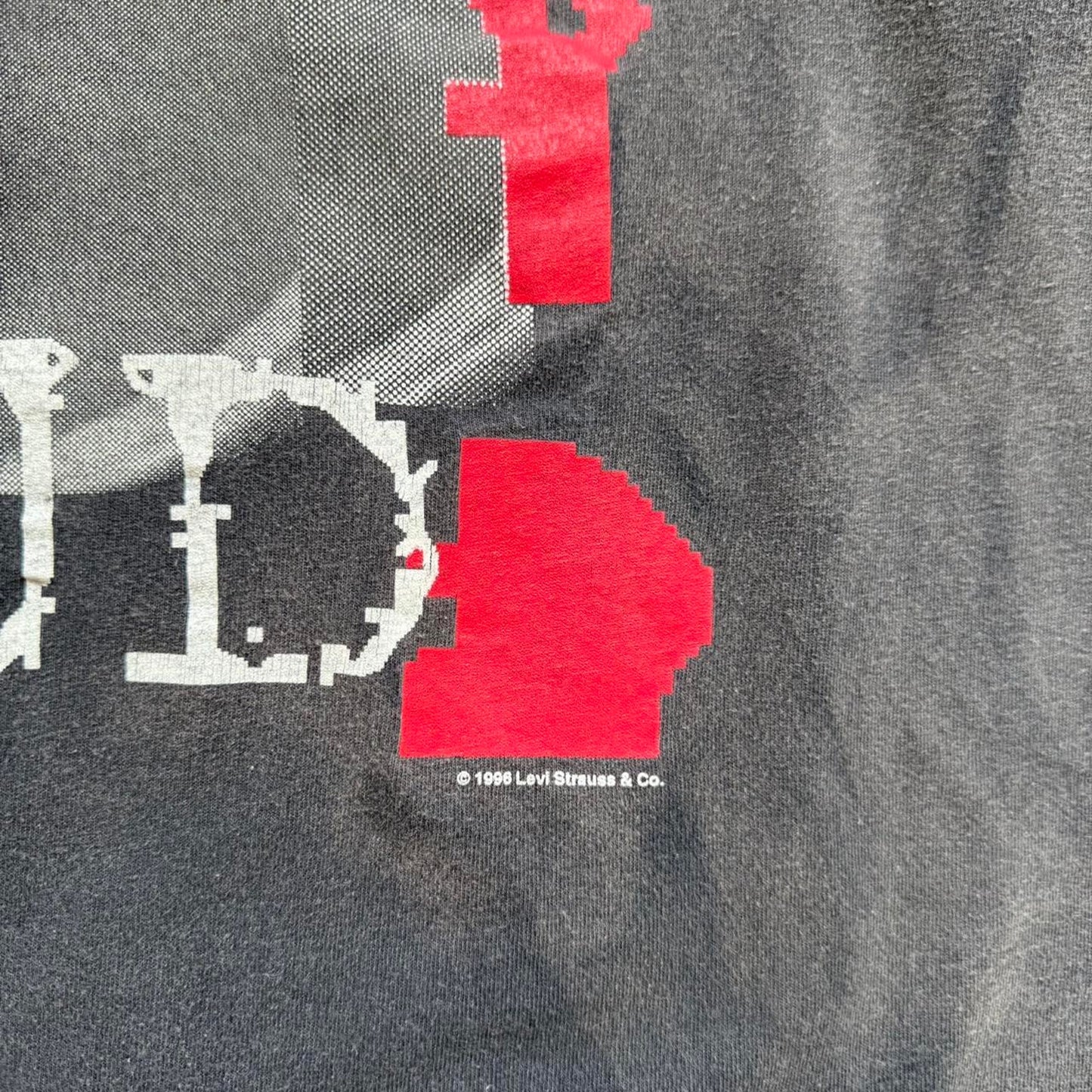 Vintage 90s Faded Black Levi’s I Am Loud T-Shirt - X-Large