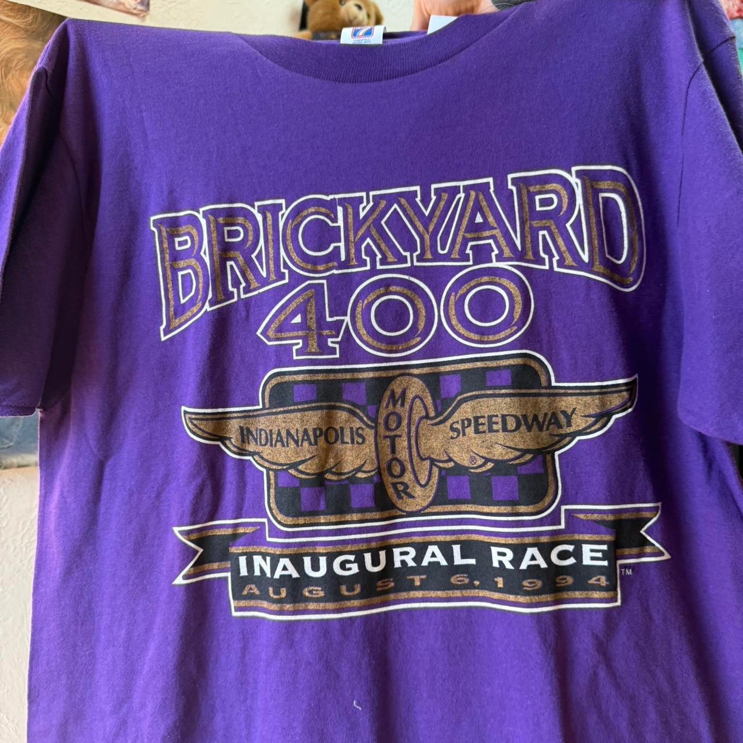 Vintage 90s NASCAR Brickyard 400 Inaugural Race T-Shirt - Large