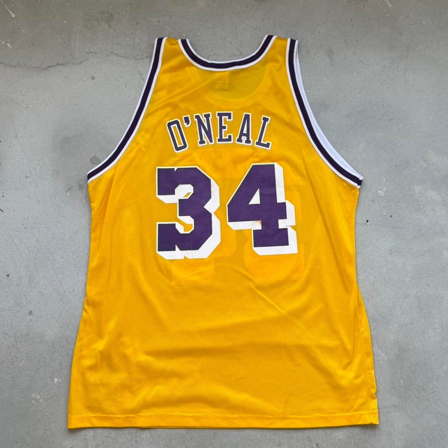 Vintage 90s Shaquielle O’Neil Shaq Lakers Champion Jersey - X-Large