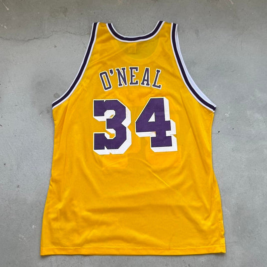 Vintage 90s Shaquielle O’Neil Shaq Lakers Champion Jersey - X-Large