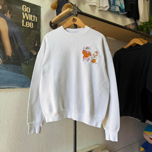 Vintage 90s The Flintstones Cartoon Embroidered Crewneck - Large