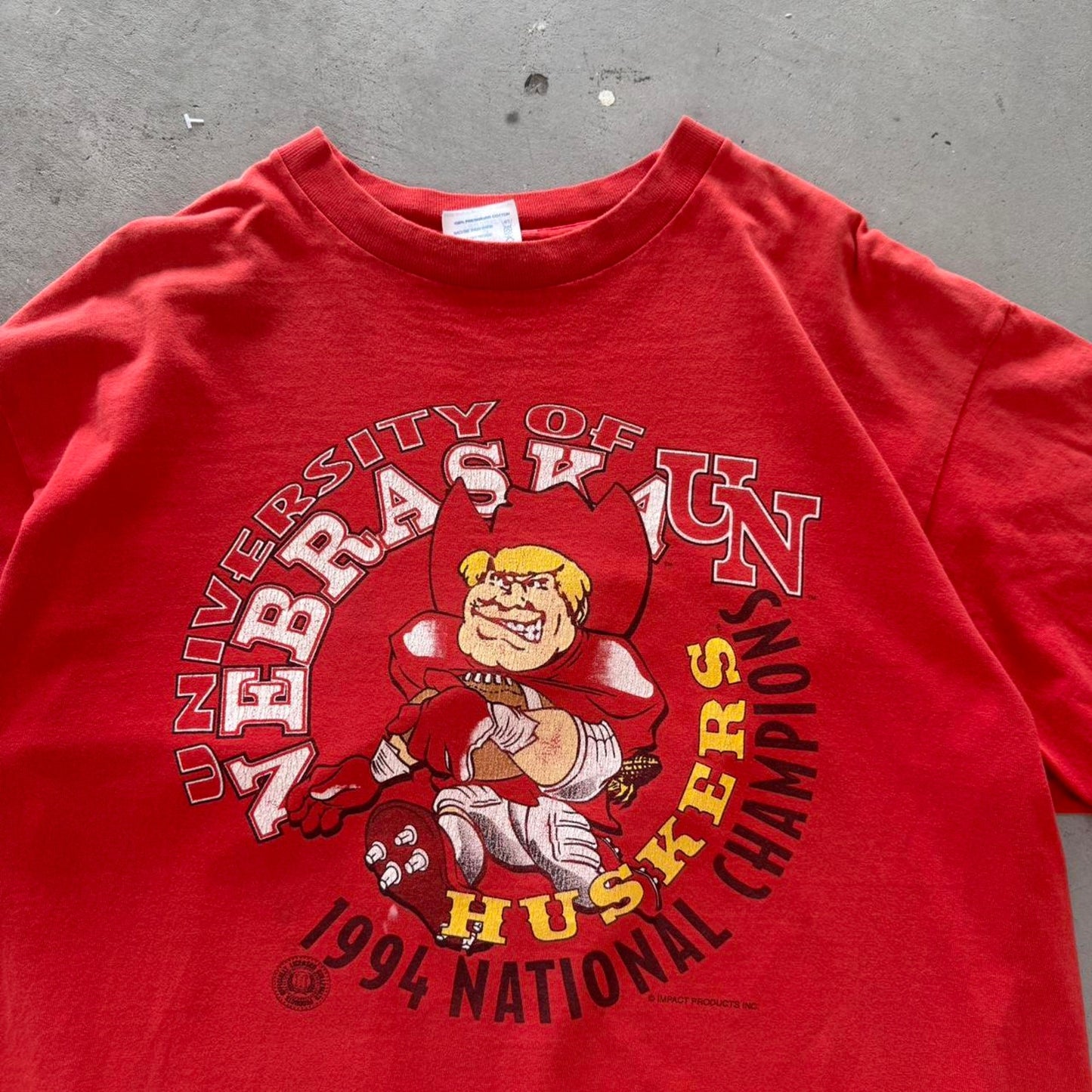 Vintage 1994 National Champions Nebraska Huskers Herbie T-Shirt - X-Large