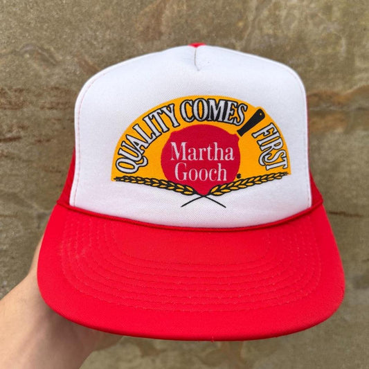 Vintage 80s Quality Comes First Gooch Trucker Cap
