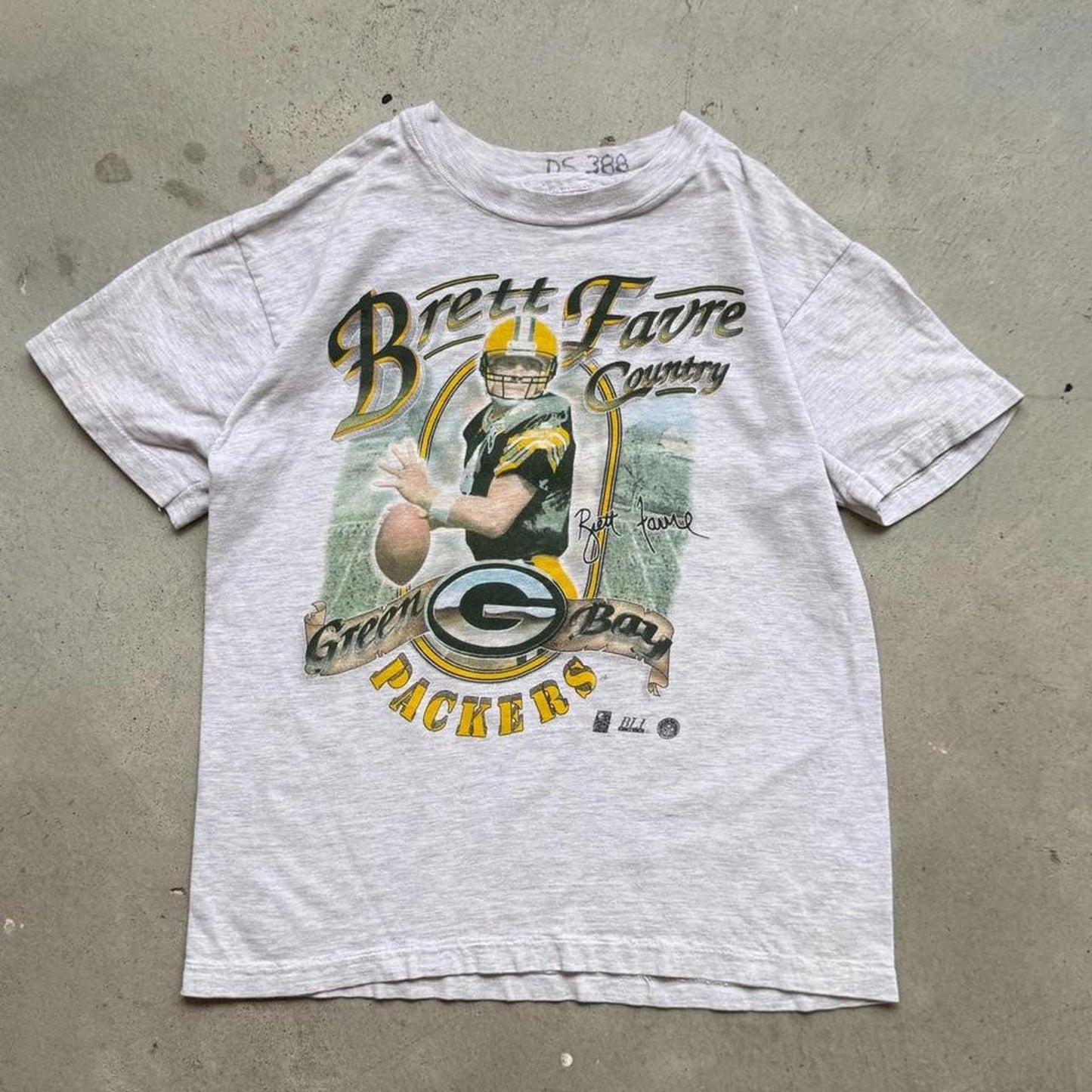 Vintage 90s Green Bay Packers Brett Favre NFL T-Shirt - Kids 10-12