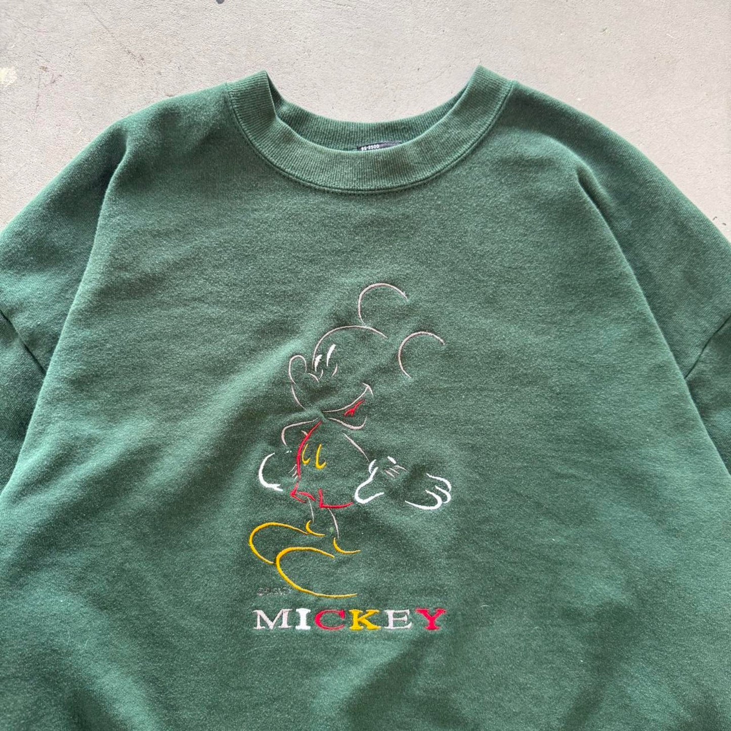 Vintage 90s Disney Mickey Mouse Cartoon Crewneck - X-Large